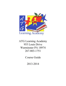 ATG Learning Academy Course Guide