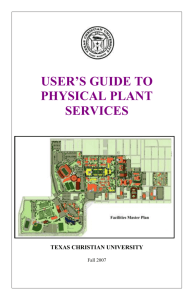 a user's guide for physical plant services