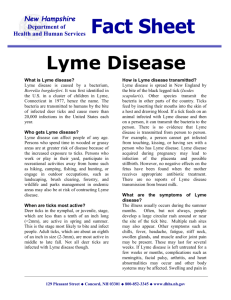 Lyme Disease Fact Sheet