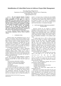 Identification Method of Critical Risk Factors in Software Project Risk