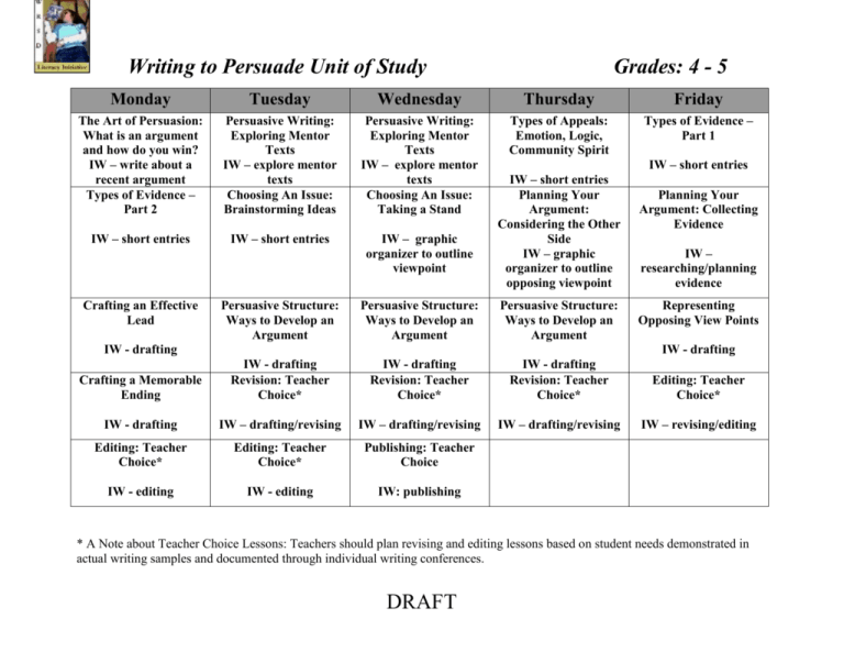 writing-to-persuade