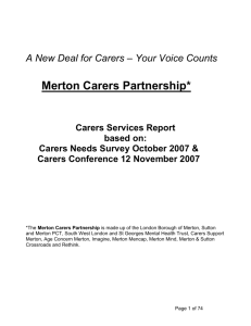 merton carers partnership