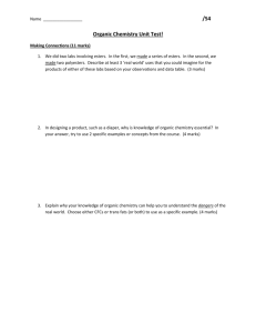 Organic Chemistry Unit Testoldword