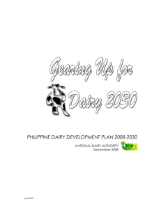 national dairy development plan - Animal Production and Health