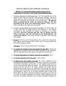 Finance Minutes 6.7.11 - South Wootton Parish Council