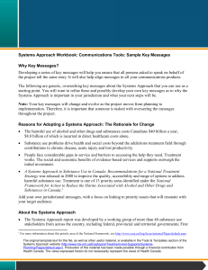 Systems Approach Workbook: Communications Tools: Sample Key