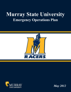 Murray State University Emergency Operations Plan