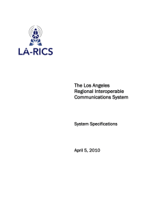 LA-RICS Technical Specifications