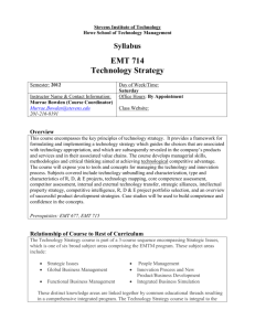 Syllabus - Stevens Institute of Technology