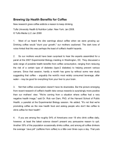 Brewing Up Health Benefits for Coffee