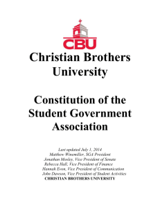 Constitution - Christian Brothers University