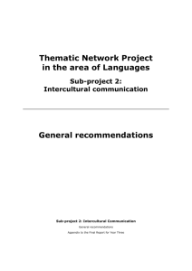 Thematic Network Project