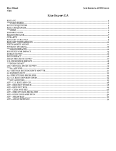 Rice Export DA - Open Evidence Project