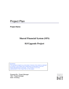 Project Plan - DoIT Project Management Advisor