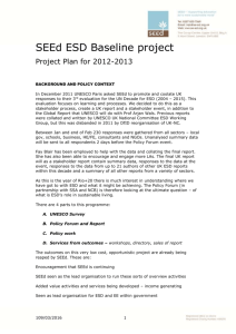 ESD-Baseline-Project-Plan-2012