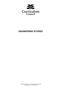 engineering studies - School Curriculum and Standards Authority