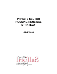 Draft Private Sector Housing Renewal Strategy