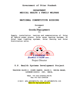 E-1 - Department of Medical Health and Family Welfare