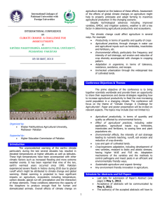 Brochure - N.W.F.P Agricultural University Peshawar
