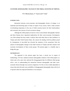 economic-demographic changes in the tribal societies of