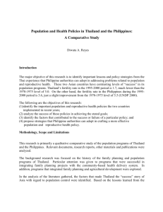 Population and Health Policies in Thailand and the Philippines
