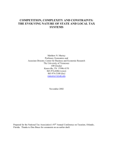 competition, complexity and constraints