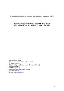 LOS EMPRESARIOS DEL PUERTO DE LAS PALMAS Y SUS