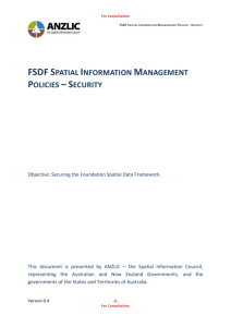 FSDF Spatial Information Management Policy Security