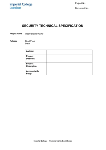 Security Technical Specification