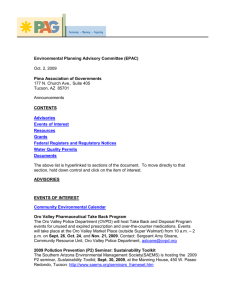 DOCUMENTS of Interest - Pima Association of Governments