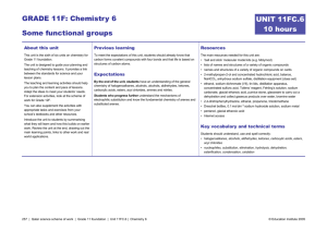 GRADE 11F: Chemistry 6