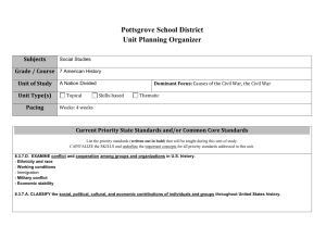 Pottsgrove School District Unit Planning Organizer Subjects Social