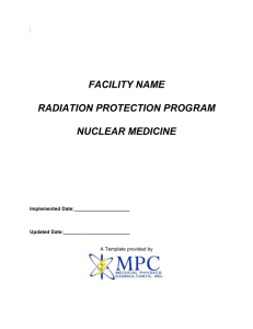 radiation safety manual - Medical Physics Consultants, Inc.