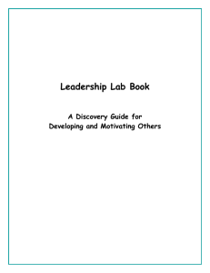 Leadership Lab Book