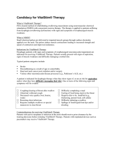Candidacy for VitalStim Therapy®