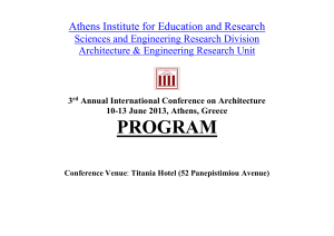 2013 - Athens Institute for Education & Research