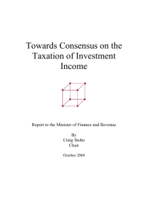 Taxation of investment income