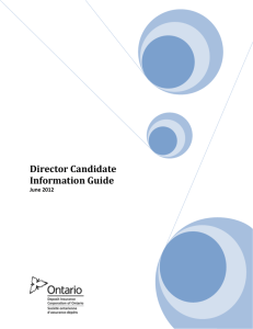 Director Candidate Information Guide