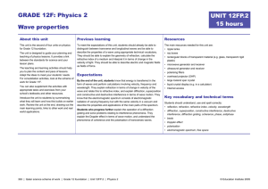 GRADE 12F: Physics 2
