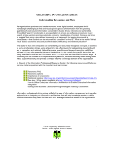 organizing information assets