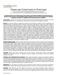 Terms and Conditions of Purchase