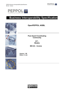 4.1 PEPPOL BIS 4a - Basic Invoice Only – scope