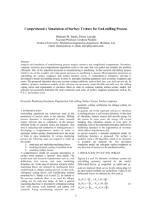 Comprehensive Simulation of Surface Texture for End