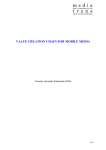 3. Actors in the Value Creation Chain of Mobile Media