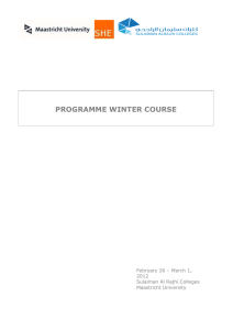 Winter course booklet