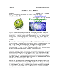 GEOG.121 Physical Geography