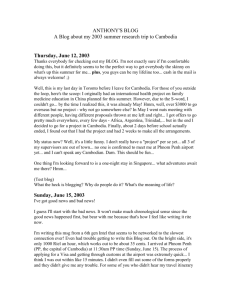 Cambo 2003 Blog (Word format)