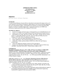Resume in a MS Word Document.