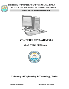 View File - University of Engineering and Technology, Taxila