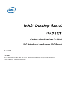 Desktop Board Configuration